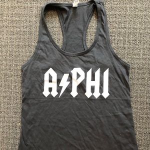 Alpha Phi AC/DC inspired shirt